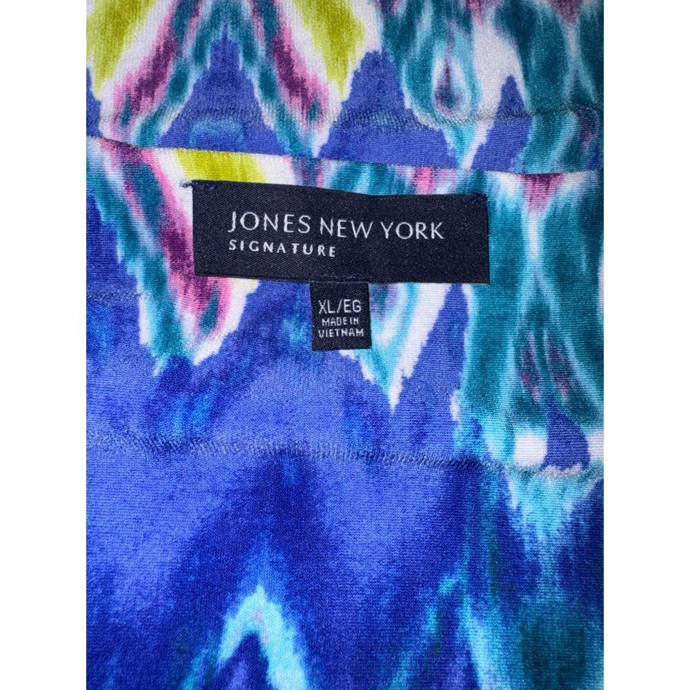 Jones New York Colorful Tye Dye Design Tunic Women Size XL - Picture 8 of 9